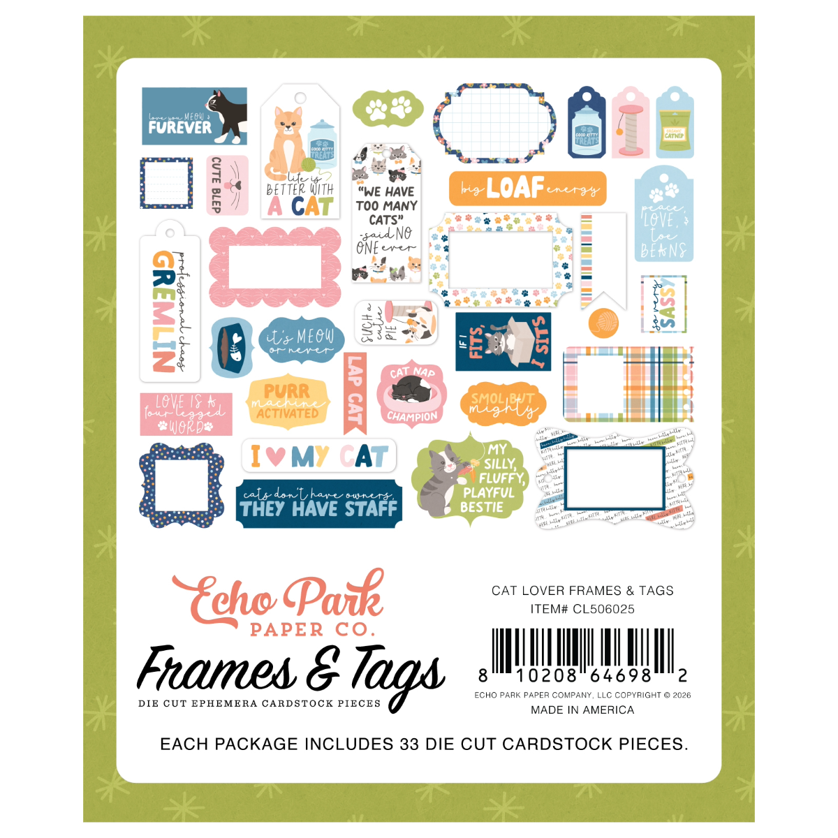 Cat Lover - Frames & Tags