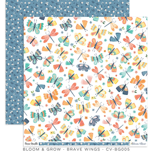 Cocoa Vanilla Studio Bloom & Grow "Brave Wings" Paper