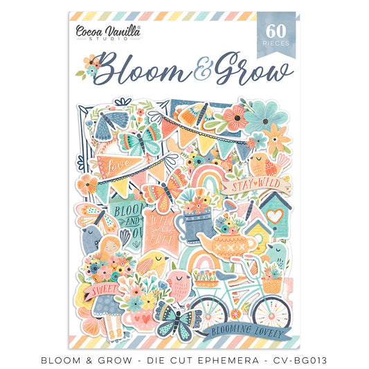 Cocoa Vanilla Studio Bloom & Grow Die Cut Ephemera