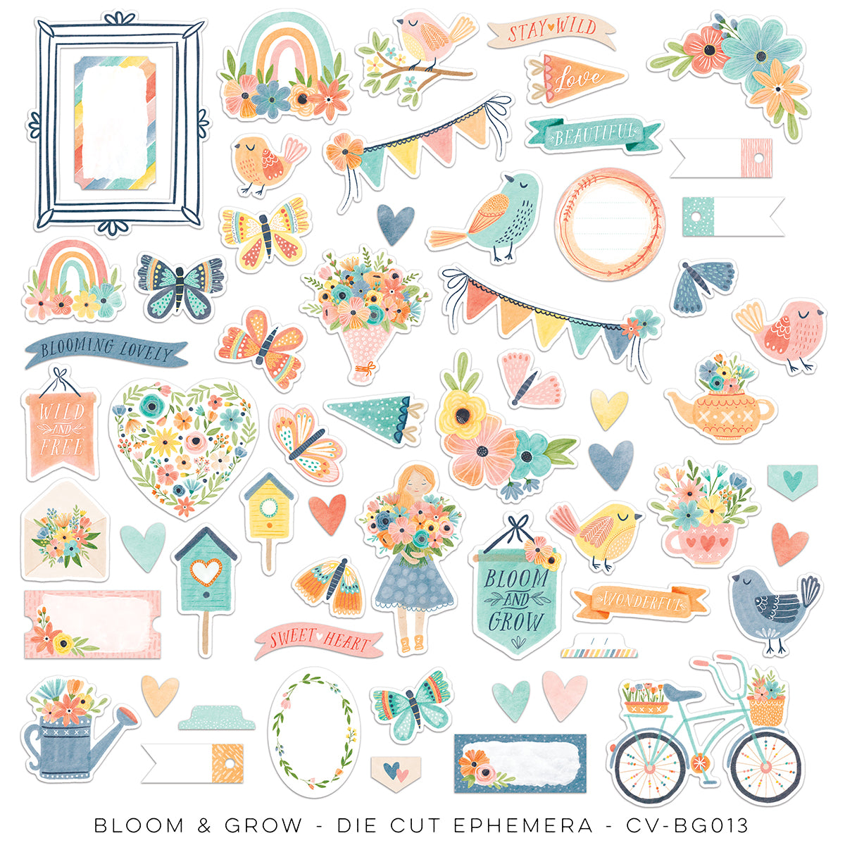 Cocoa Vanilla Studio Bloom & Grow Die Cut Ephemera