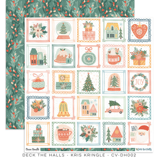 Cocoa Vanilla Studio Deck The Halls "Kris Kringle" Paper