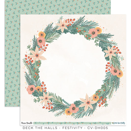 Cocoa Vanilla Studio Deck The Halls "Festivity" Paper