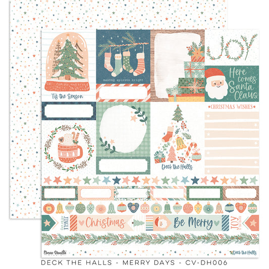 Cocoa Vanilla Studio Deck The Halls "Merry Days" Paper