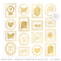 Happy Days - Specialty Paper with Gold Foil