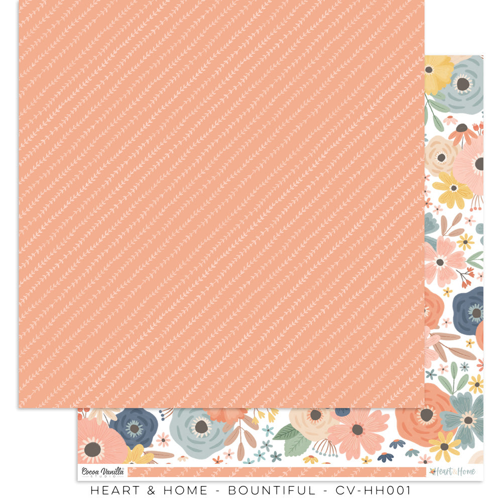 Cocoa Vanilla Heart & Home "Bountiful" Paper