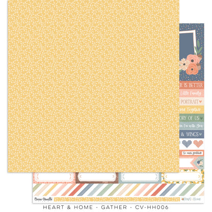 Cocoa Vanilla Heart & Home "Gather" Paper