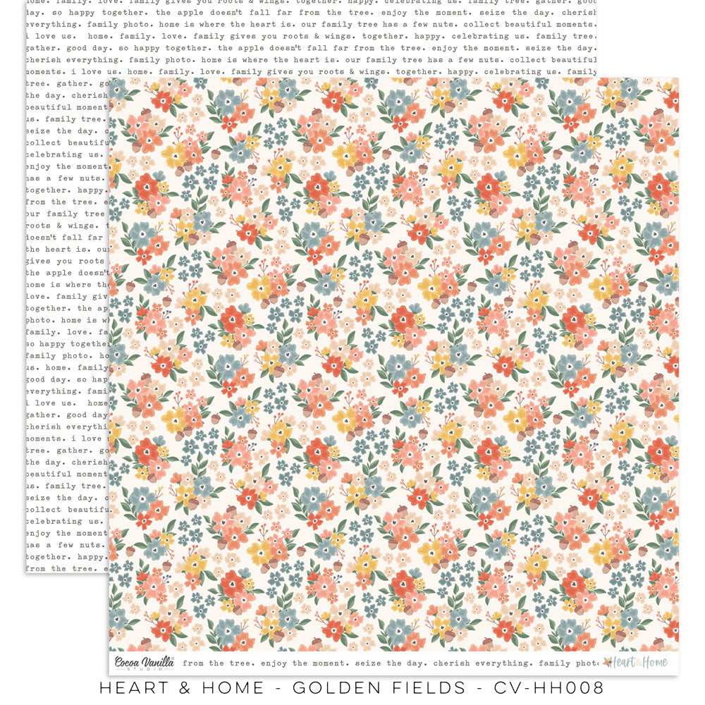Cocoa Vanilla Heart & Home "Golden Fields" Paper