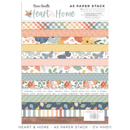 Cocoa Vanilla Heart & Home A5 Paper Stack