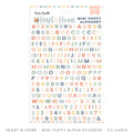 Heart & Home Mini Puffy Alphabet Stickers