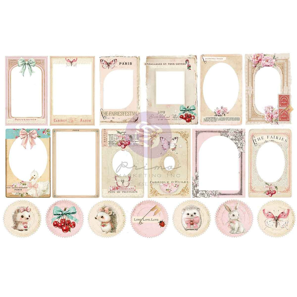 Prima Marketing Cherry Sweet By Frank Garcia Ephemera -Cabinet Cards