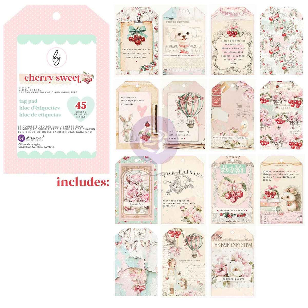 Cherry Sweet - Tag Pad
