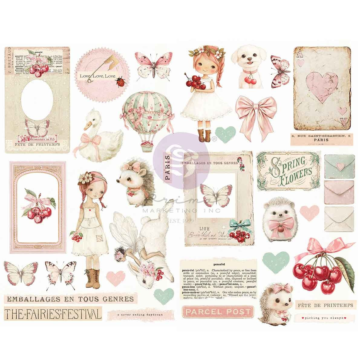 Prima Marketing Cherry Sweet By Frank Garcia Chipboard Stickers
