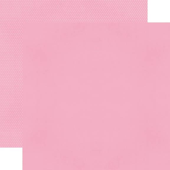 A pink 12x12 cardstock paper with a smooth, matte finish.