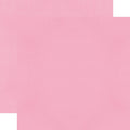 A pink 12x12 cardstock paper with a smooth, matte finish.