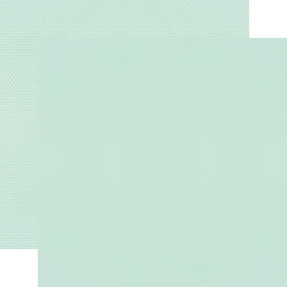 A solid-core mint-colored 12x12 inch cardstock paper designed for crafting.