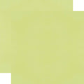 A swatch of Simple Stories Color Vibe 12x12 cardstock in a pear yellow color, showing a smooth matte finish.