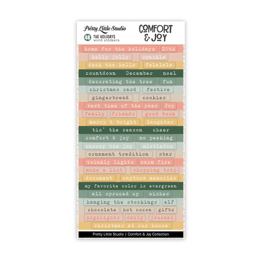 Pretty Little Studio Comfort & Joy Stickers - The Holidays - Color