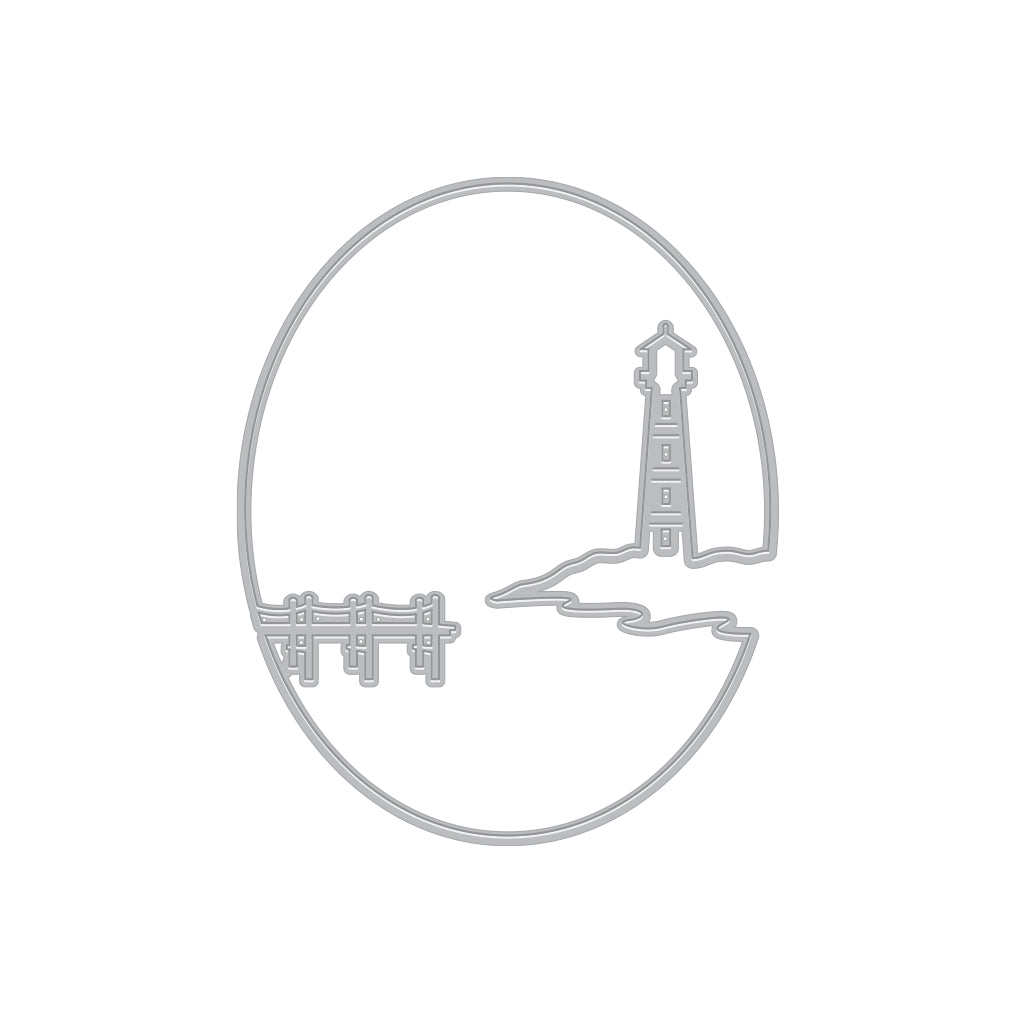 Hero Arts Lighthouse Window Fancy Die