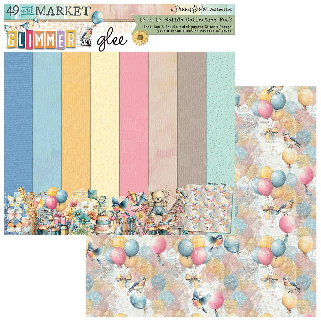 Glimmer and Glee - 12 x12 Solids Collection Pack
