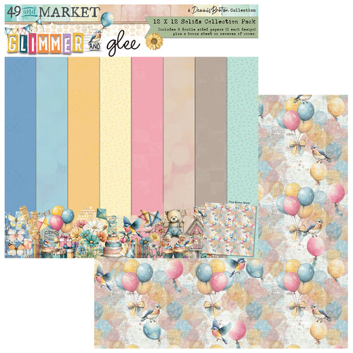 Glimmer and Glee - 12 x12 Solids Collection Pack