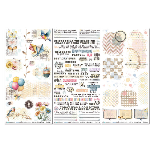 Glimmer and Glee 6 x12 Blendable Rub-on Transfer Set