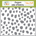 Echo Park Dino-Mite Stencil 6"X6"-Jurassic Spots