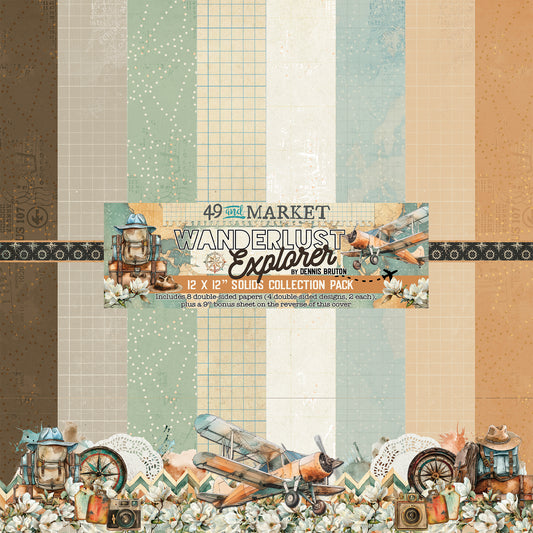 49 and Market Wanderlust Explorer - 12 x12 Solids Collection Pack