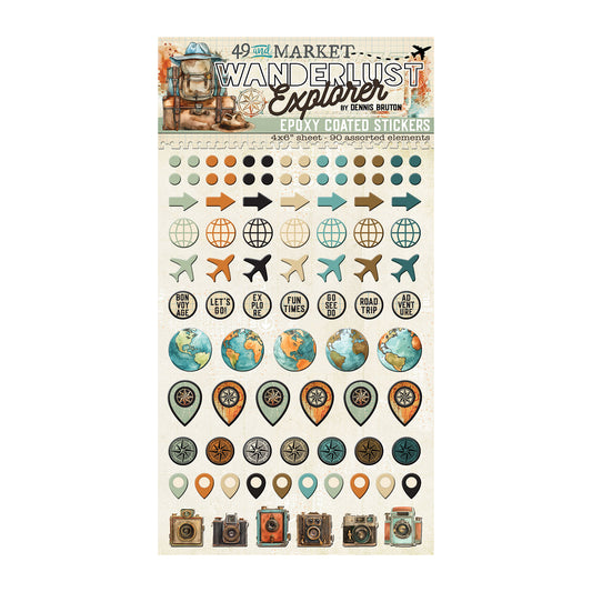 49 and Market Wanderlust Explorer - Epoxy Stickers