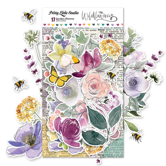 Pretty Little Studio Wildflower Die-Cuts | Garden Blooms