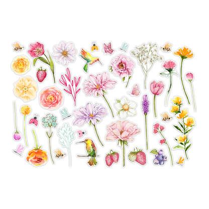 Pretty Little Studio Sunkissed Die-Cuts - Smell the Flowers