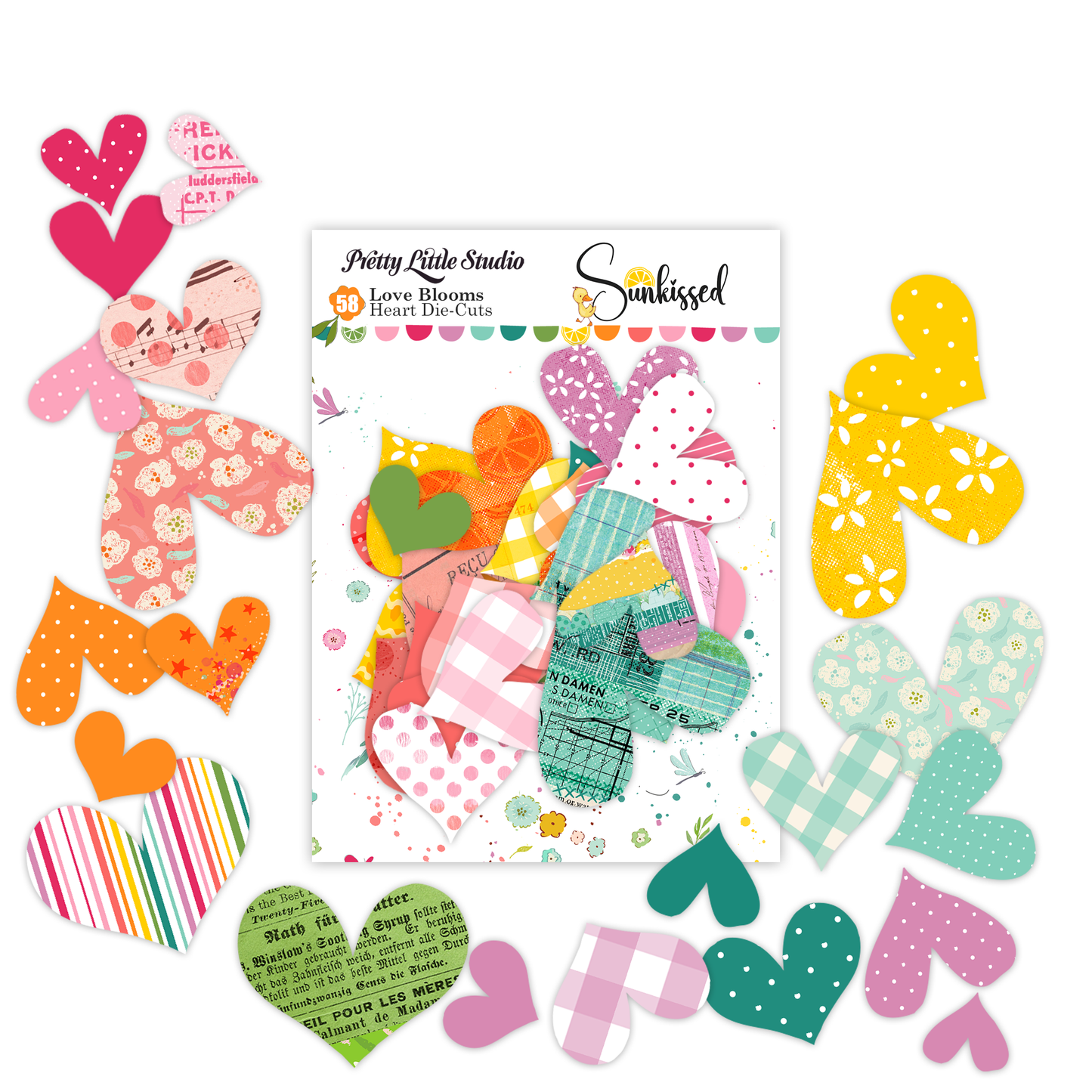 Pretty Little Studio Sunkissed Die-Cuts - Love Blooms