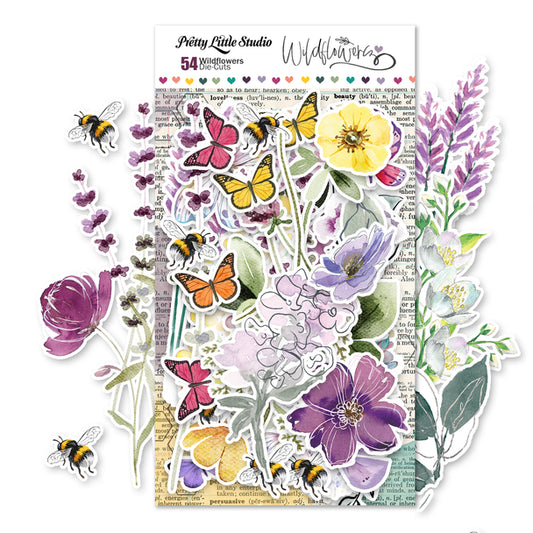 Pretty Little Studio Wildflower Die-Cuts | Wildflower Stems