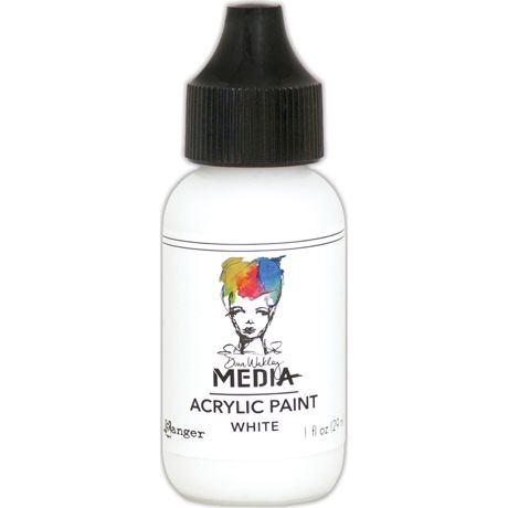 Dina Wakley Media Acrylic Paint 1oz - White