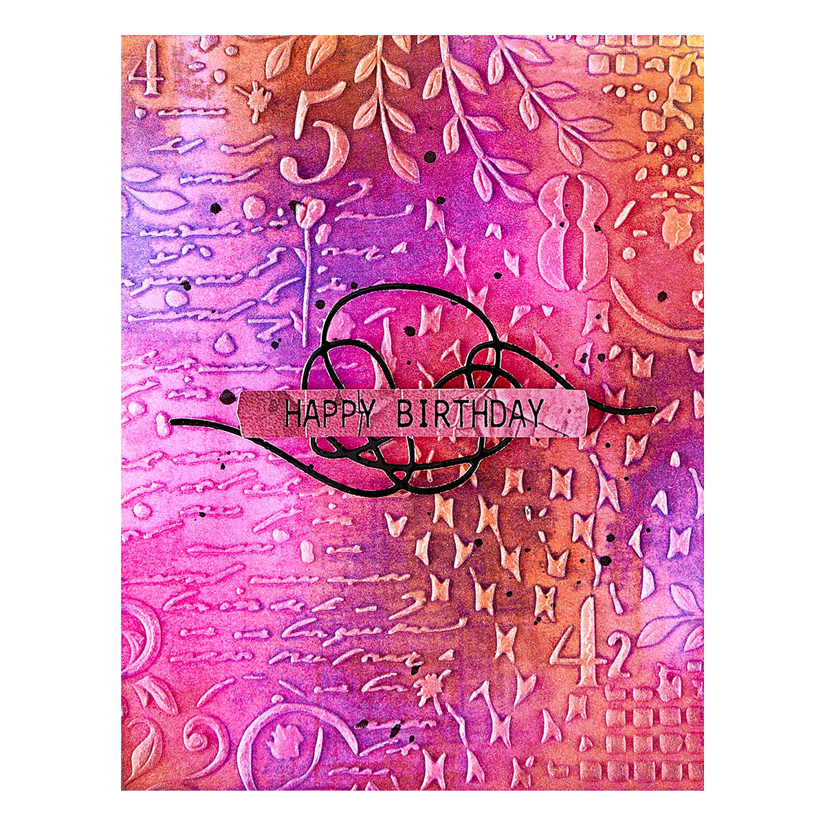 Beautifully Imperfect Distress Mix 3D Embossing Folder