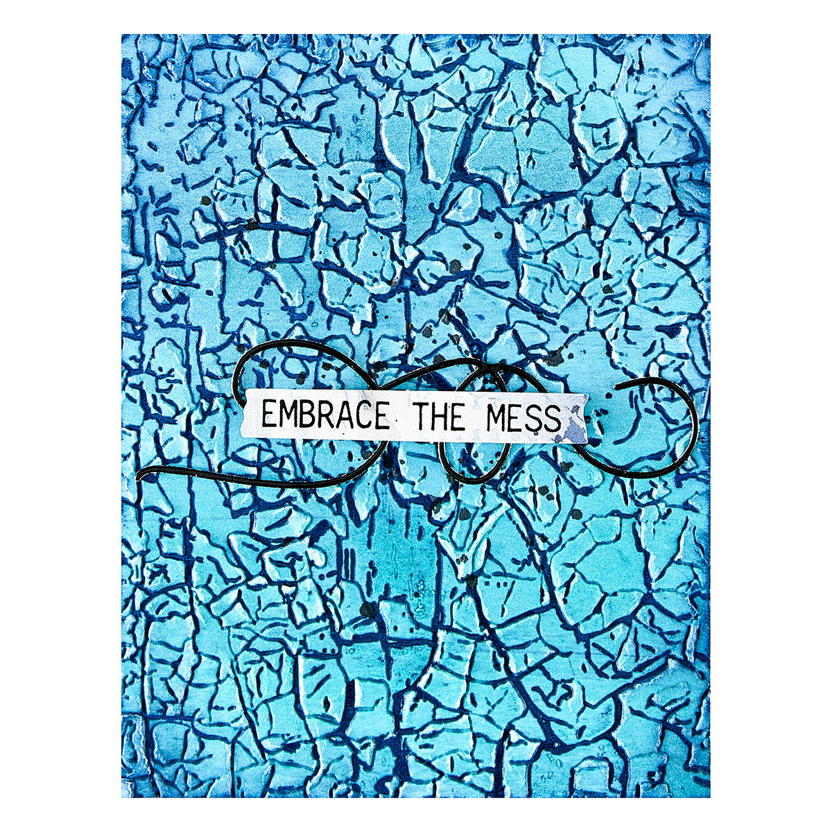 Beautifully Imperfect Crackle Paint 3D Embossing Folder