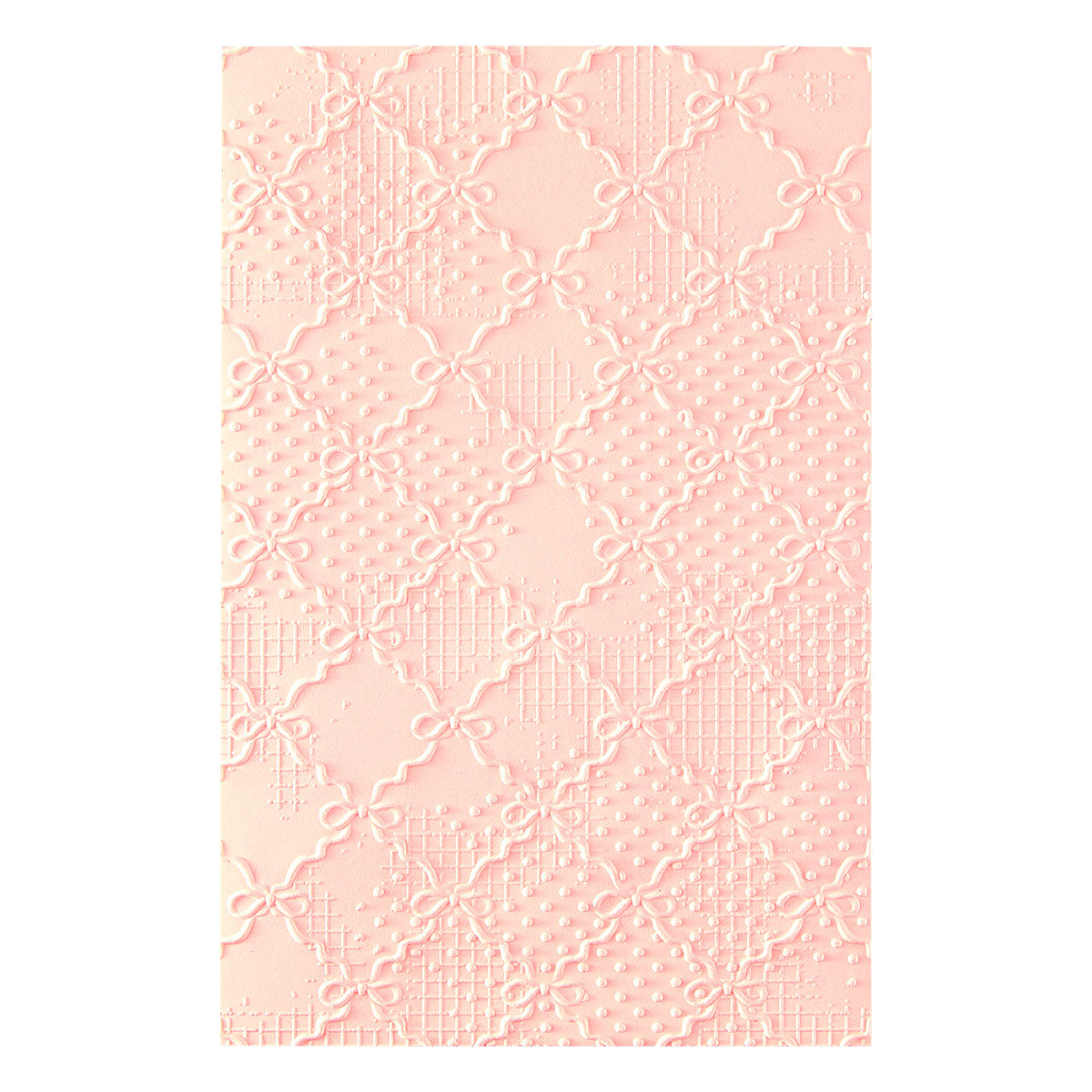 Buttons & Keepsakes - Ribbons & Seams 3D Embossing Folder