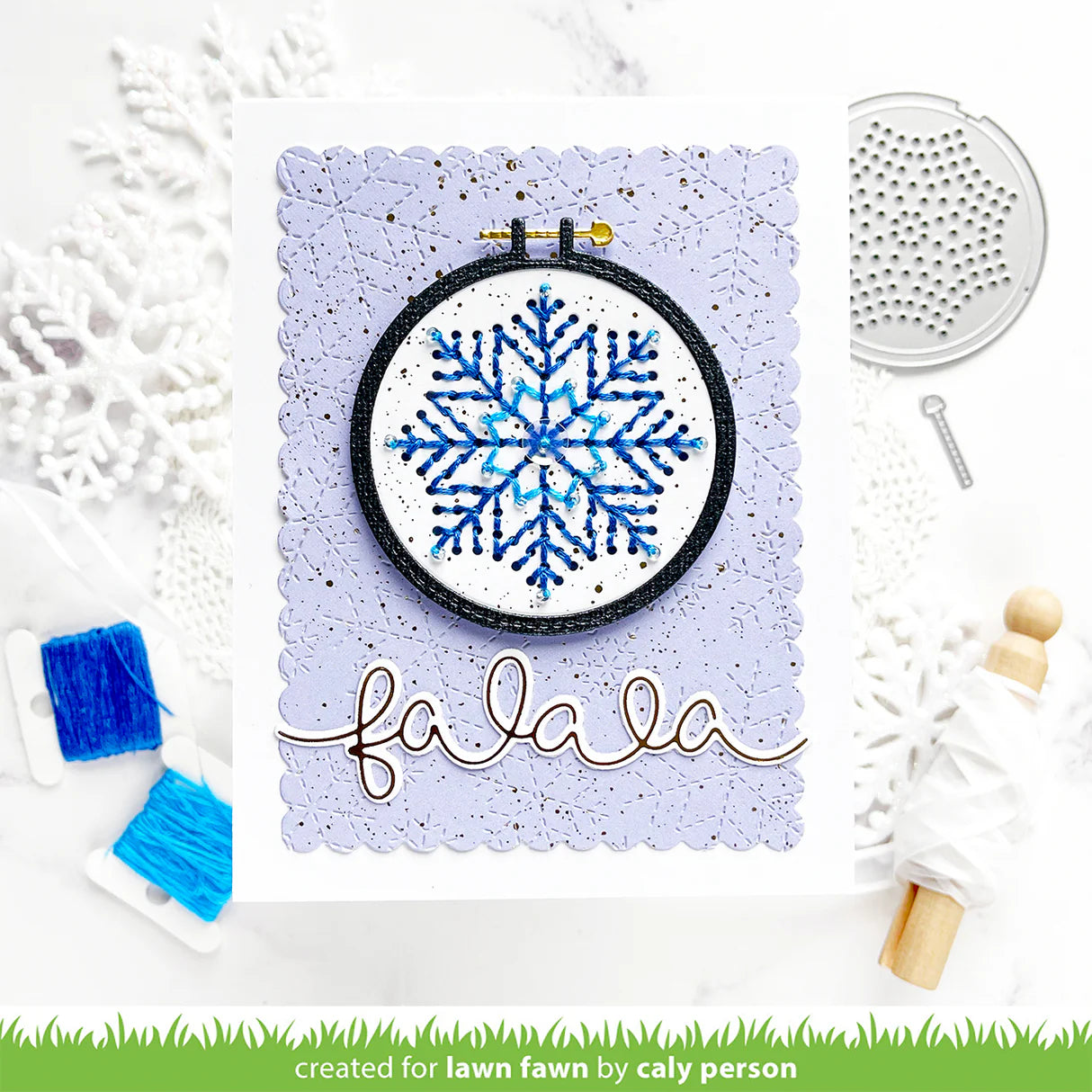 Lawn Cuts Craft Die - Embroidery Hoop Snowflake Add-On