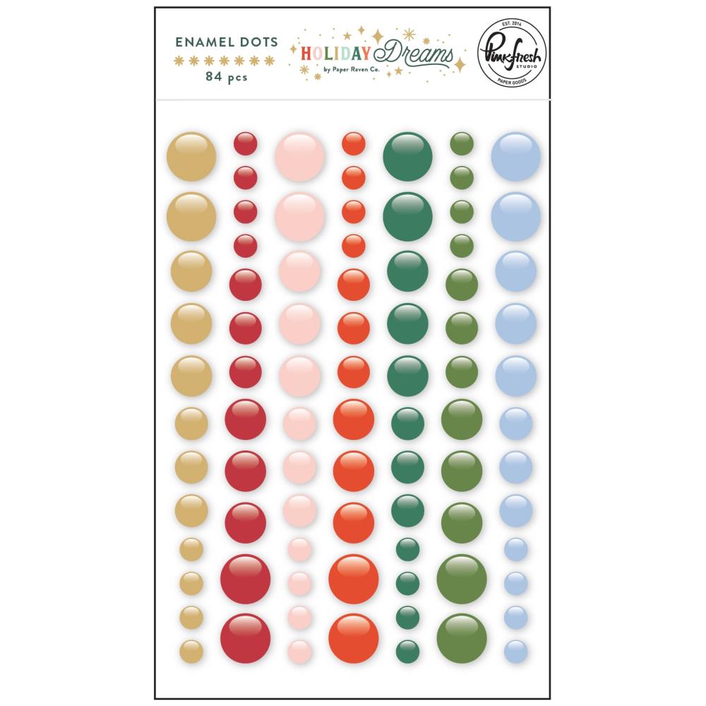 Pinkfresh Studio Holiday Dreams Enamel Dot Stickers