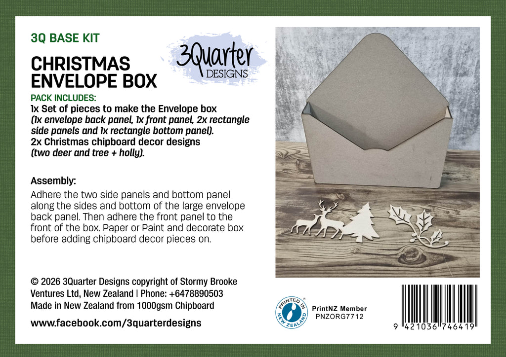 Christmas Envelope Box