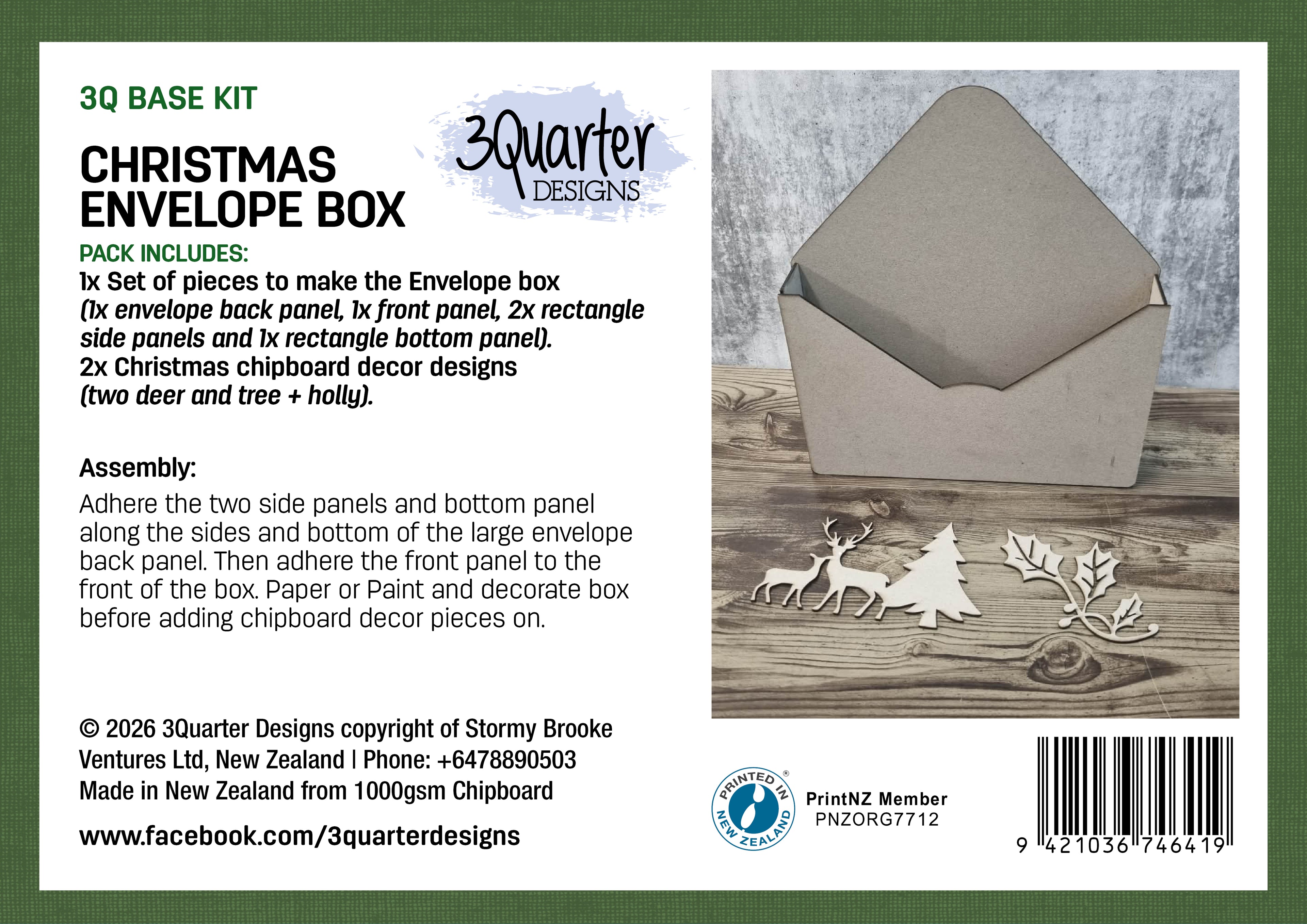 Christmas Envelope Box