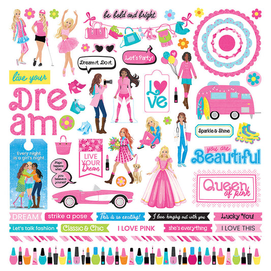 Photoplay Fashion Dreams Stickers 12"X12"