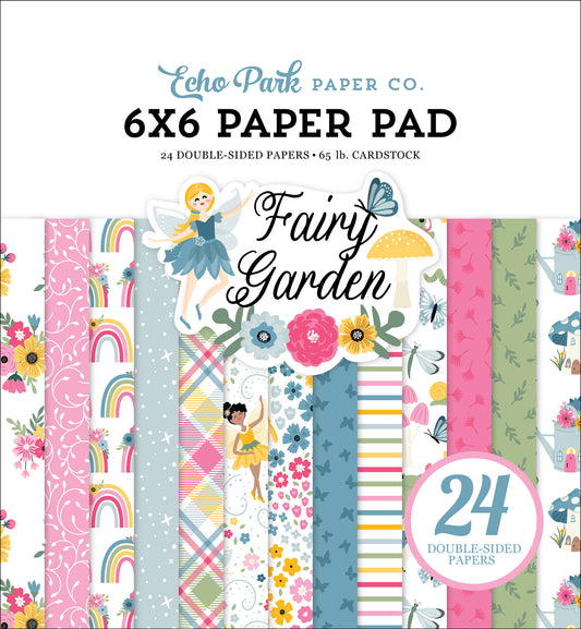 Echo Park Fairy Garden Double-Sided Paper Pad 6X6