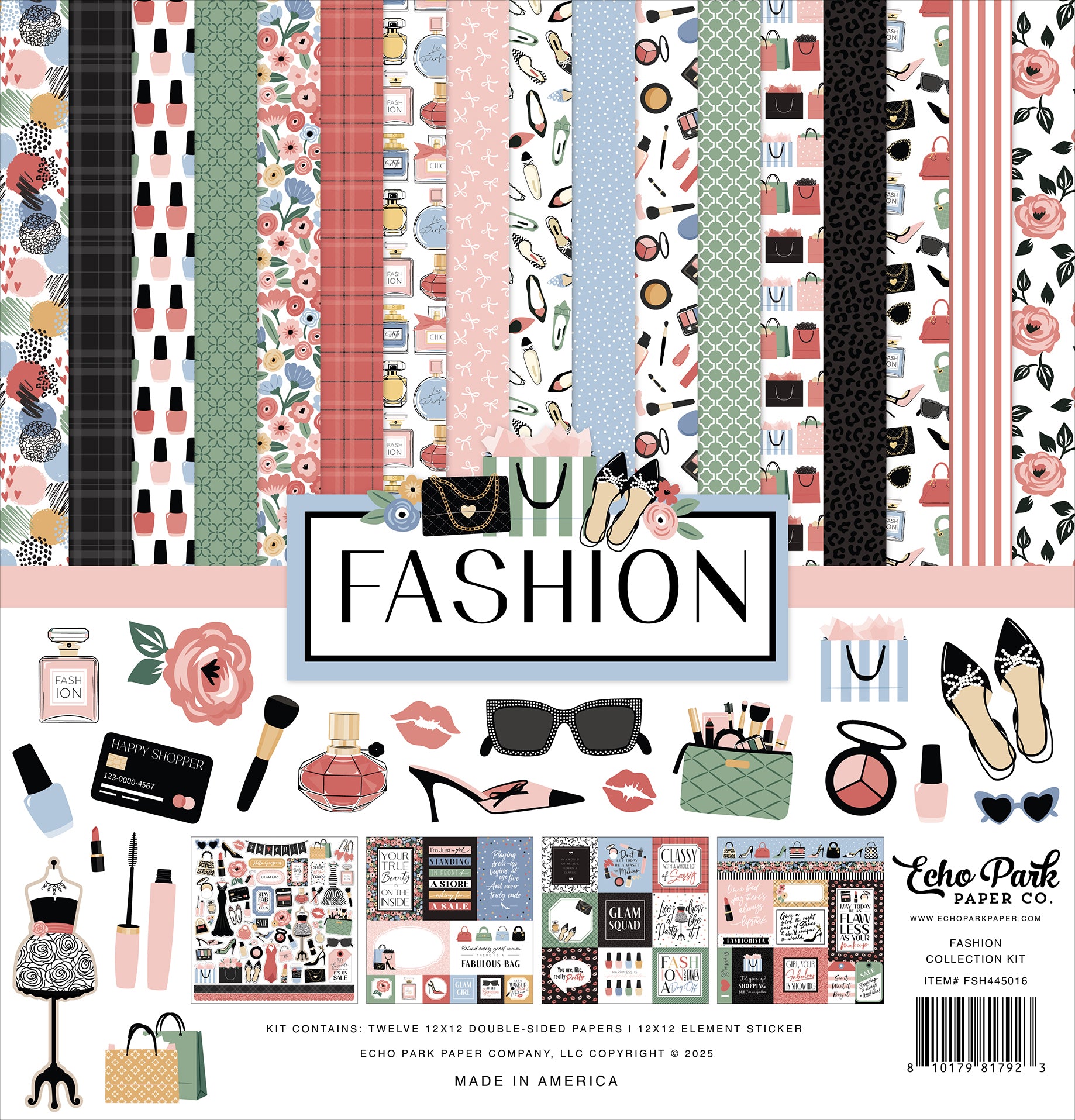 Echo Park Collection Kit 12"X12"-Fashion