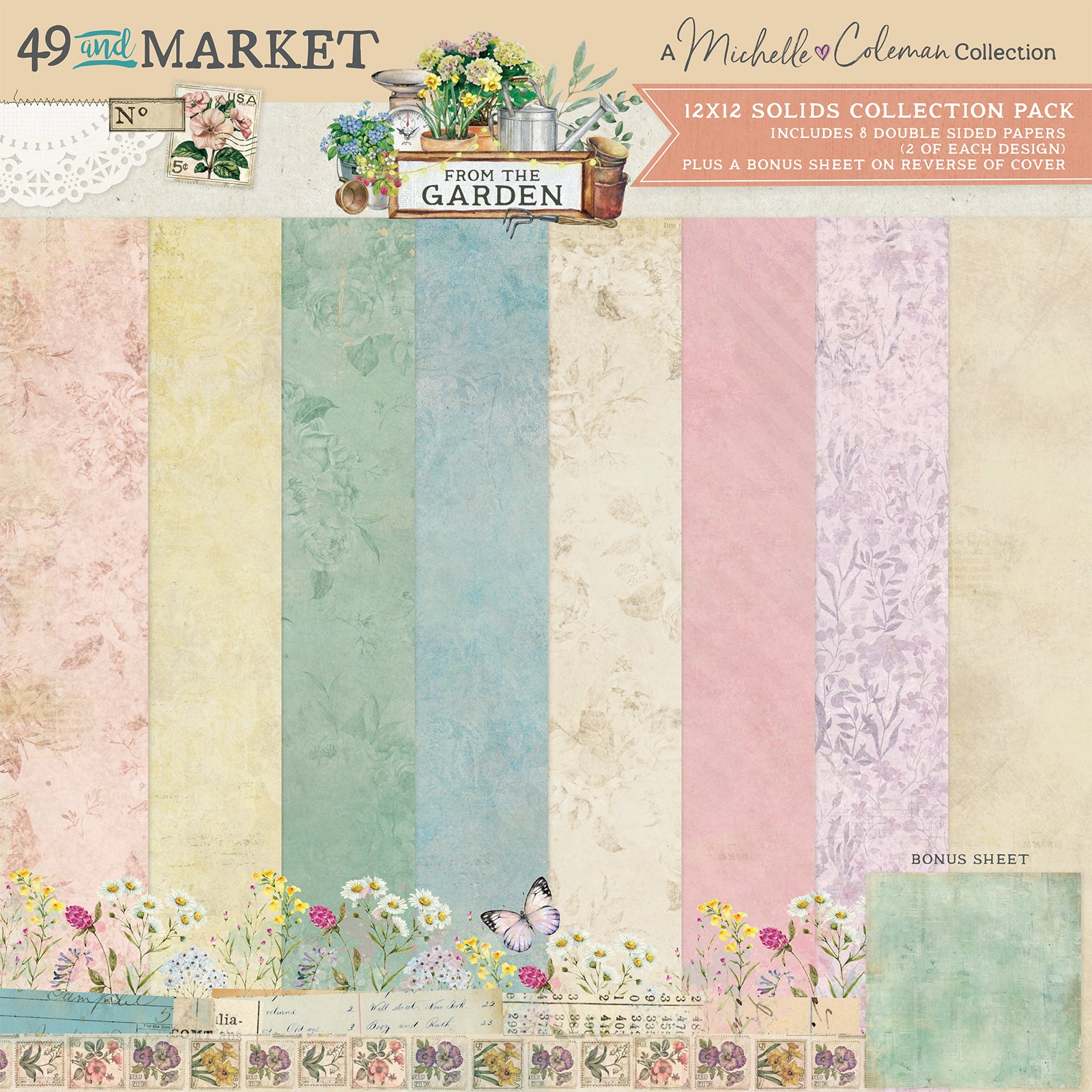 From the Garden - 12 x12 Solids Collection Pack