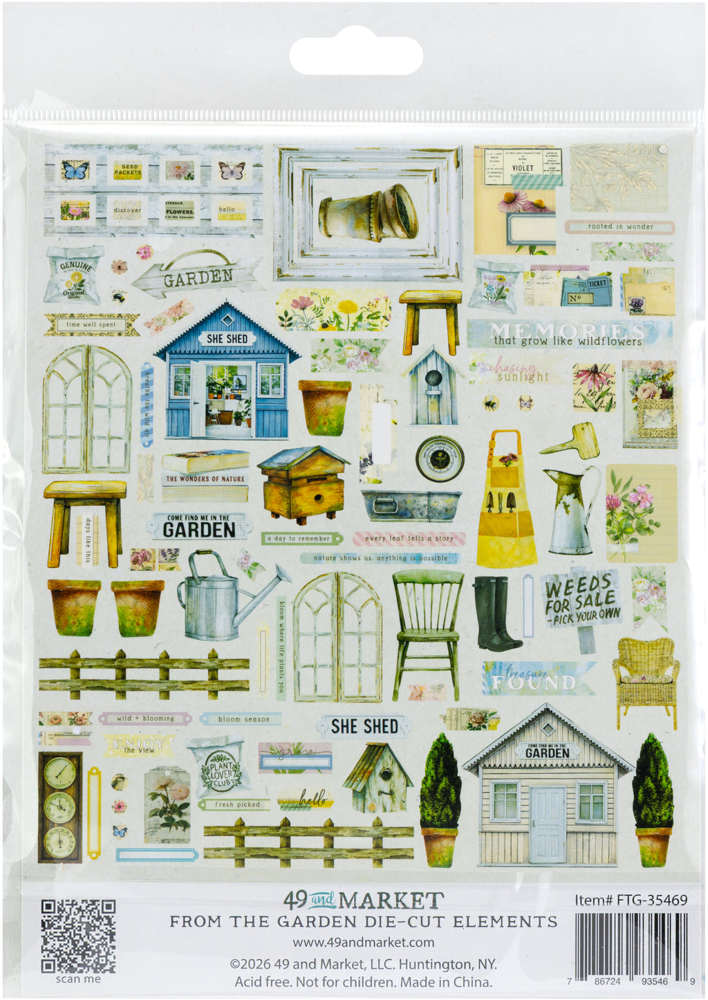 From the Garden - Die-Cut Elements