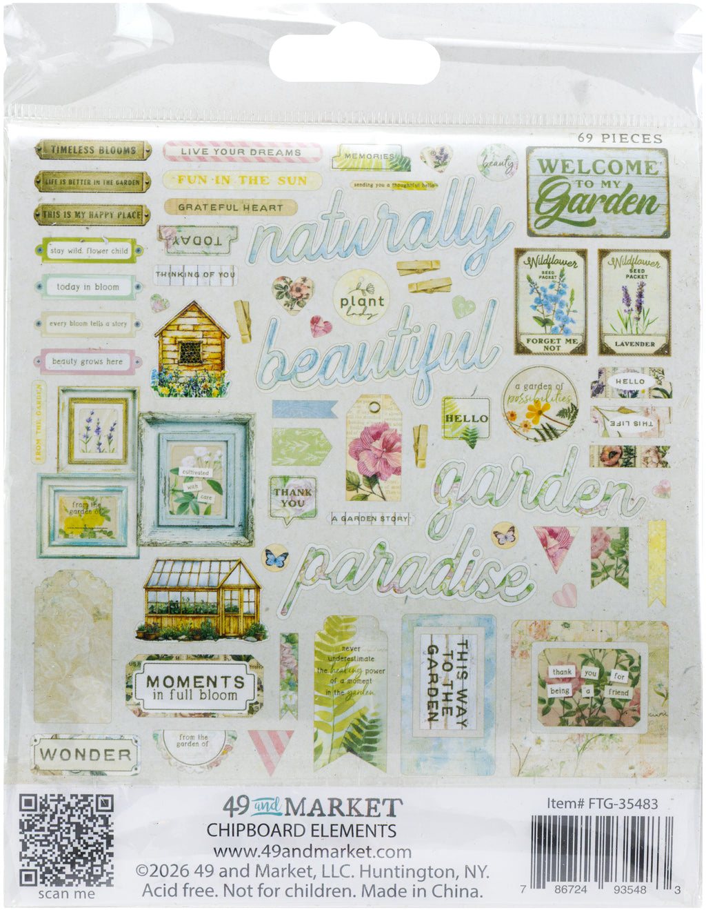 From the Garden - Chipboard Set