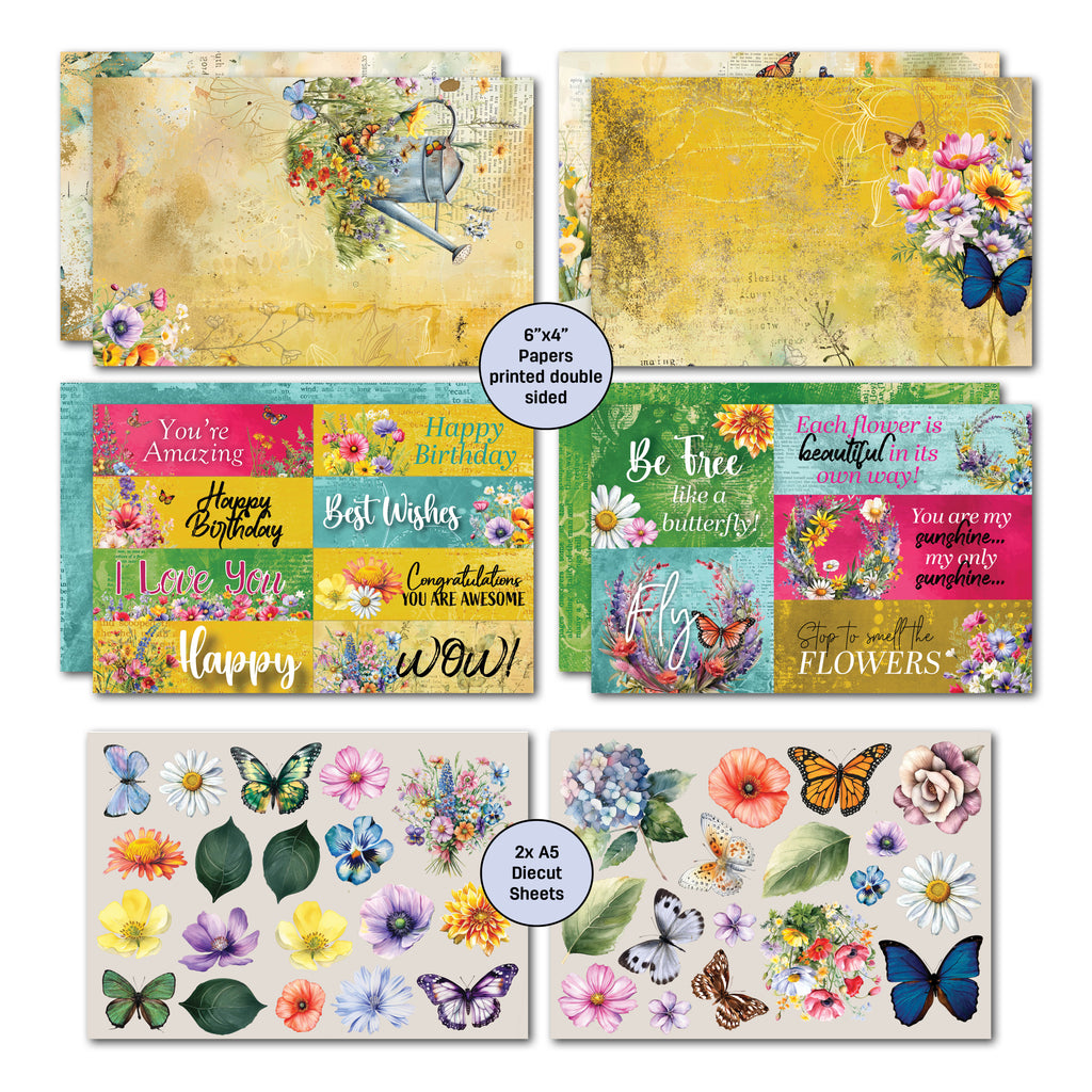 3Quarter Designs Fluttering Wings Card Kit