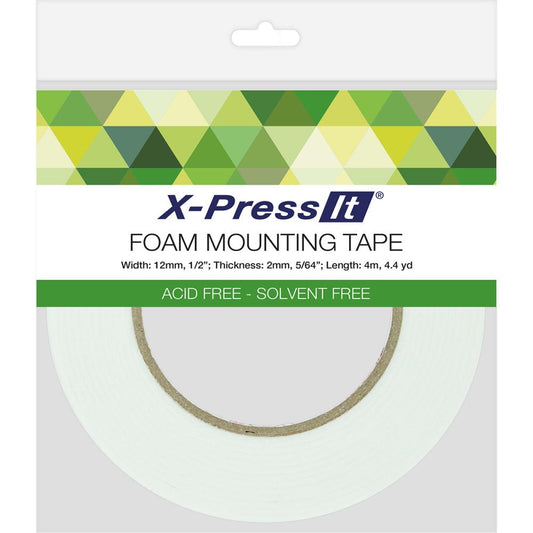 X-Press It Double-Sided Foam Tape - 12mm (1/2 Inch) Wide