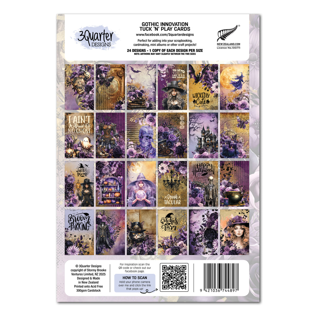 3Quarter Designs Gothic Innovation Tuck & Play Cards