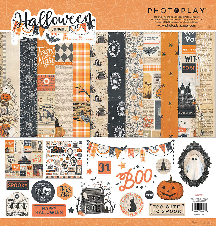 PhotoPlay Halloween Junque Collection Pack 12"X12"